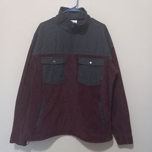COLUMBIA  Mens Polyester Full Zip Fleece Jacket Casual Everyday Size XL